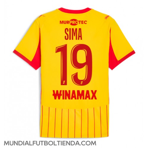 Camiseta RC Lens Abdallah Sima #19 Primera Equipación Replica 2025-26 mangas cortas Camiseta RC Lens Abdallah Sima #19 Primera Equipación Replica 2025-26 mangas cortas